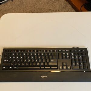 Logitech Black Illuminated Keyboard